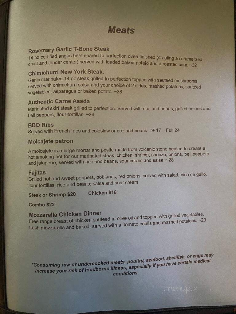 Whiskey Creek Station - Fort Myers, FL menu_pic