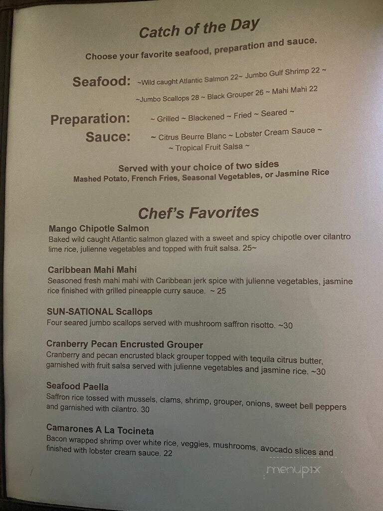 Whiskey Creek Station - Fort Myers, FL menu_pic