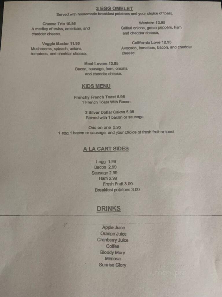 Whiskey Creek Station - Fort Myers, FL menu_pic