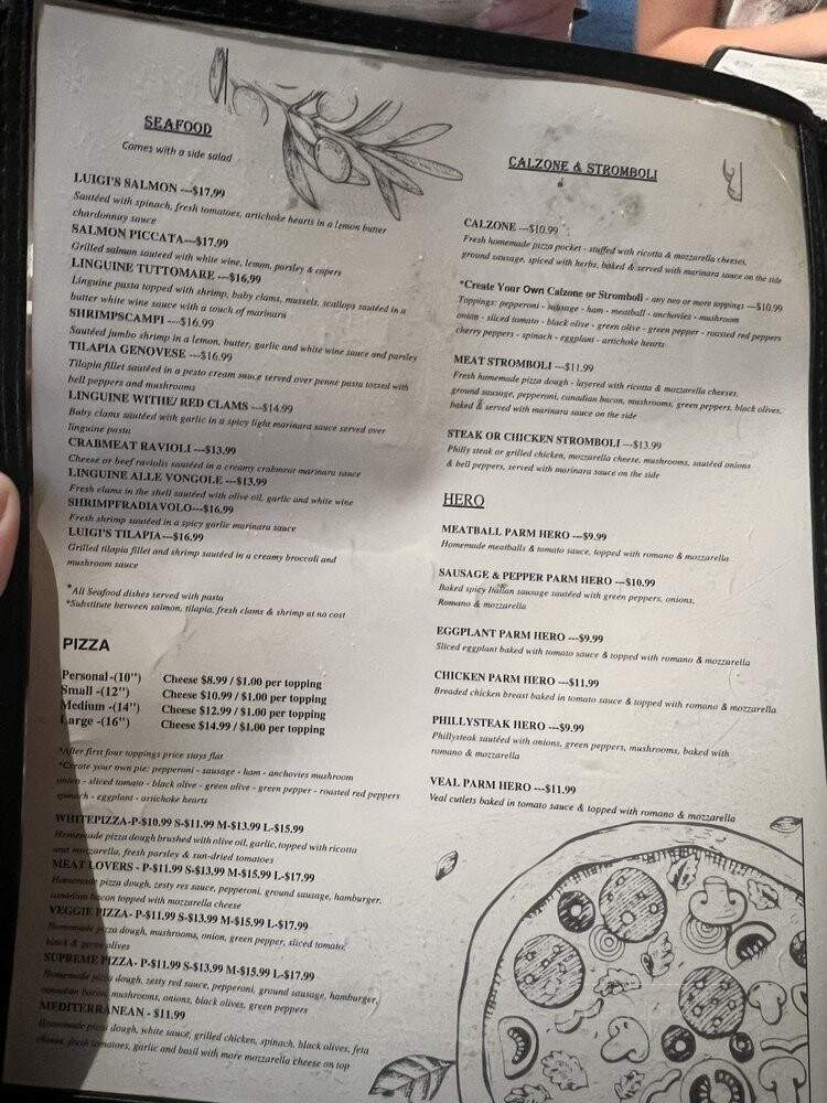 Luigi's Italian Restaurant - Castroville, TX menu_pic