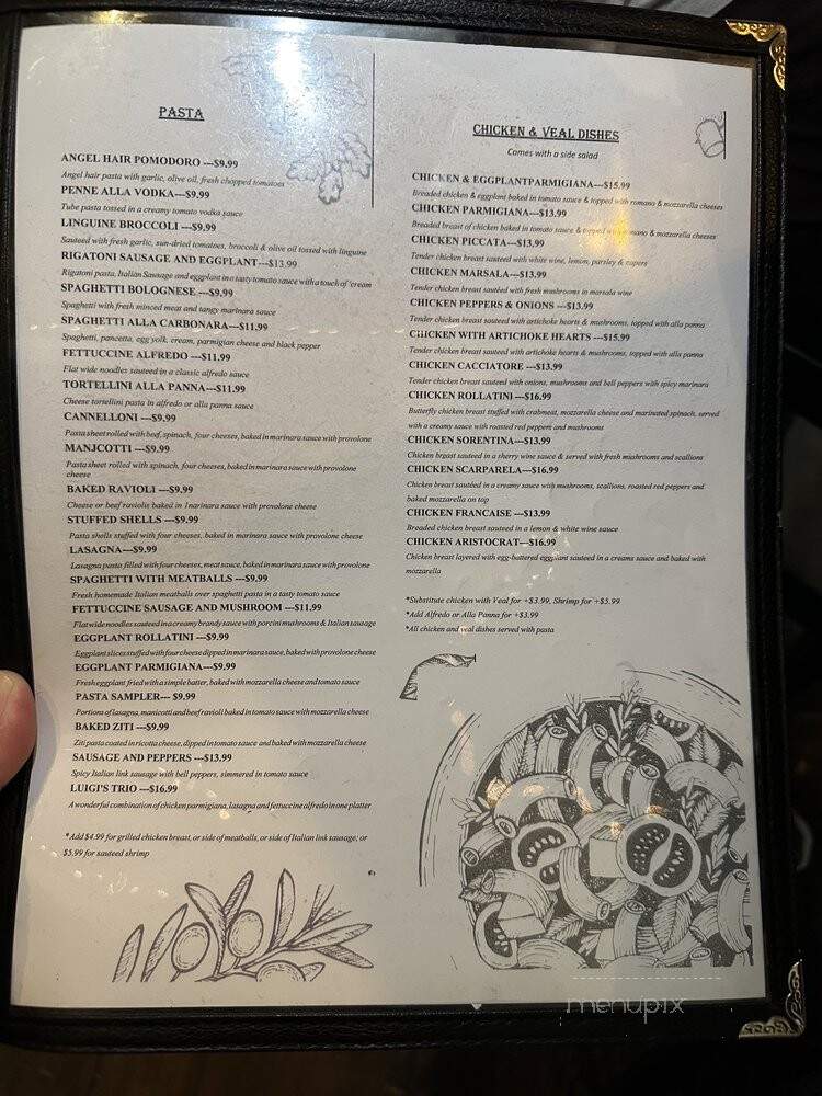 Luigi's Italian Restaurant - Castroville, TX menu_pic