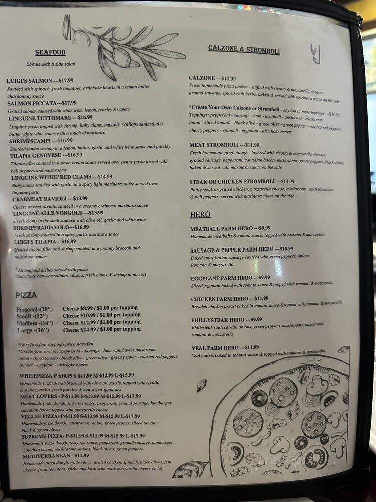 Luigi's Italian Restaurant - Castroville, TX menu_pic