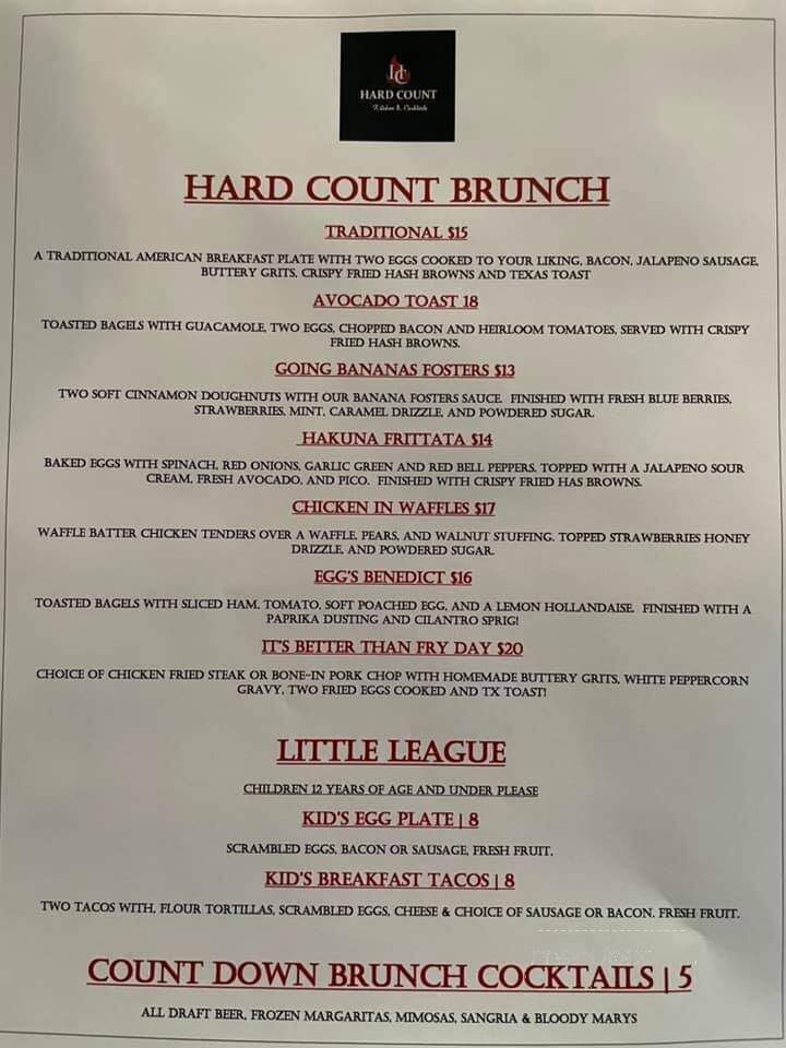 Hard Count Kitchen and Cocktails - Georgetown, TX