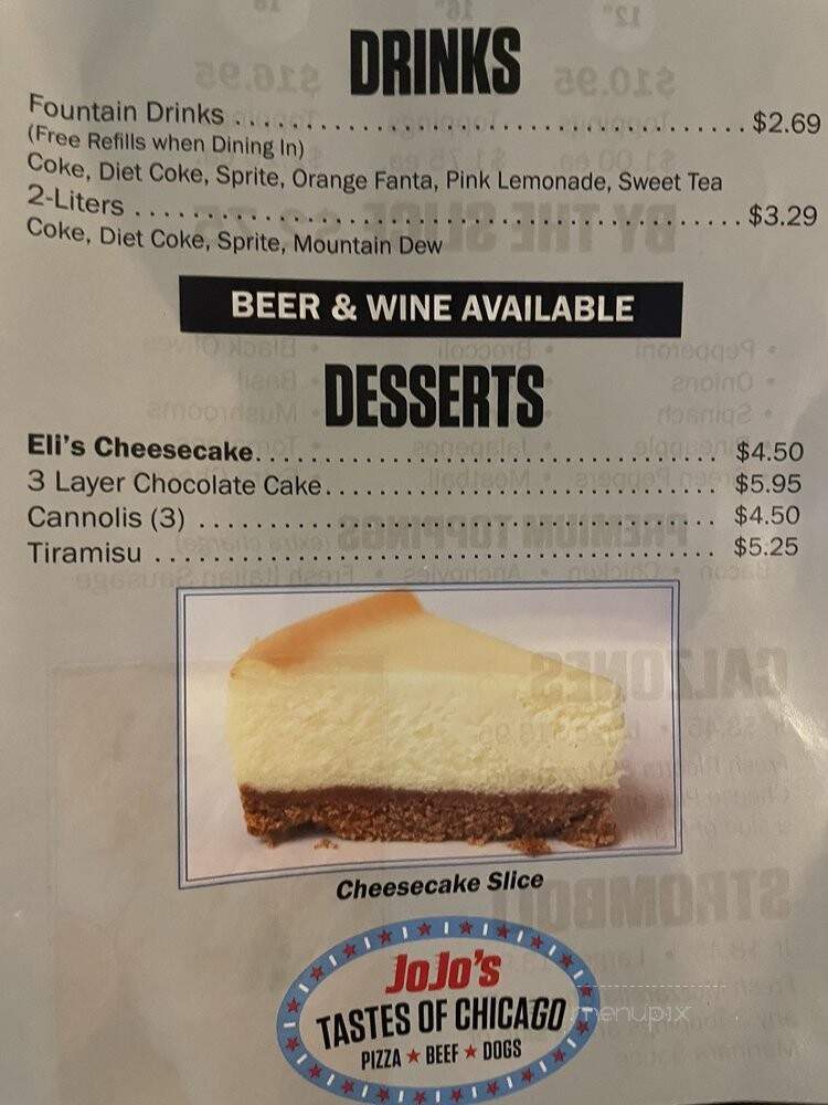 Jo Jo's Taste Of Chicago - Parrish, FL menu_pic