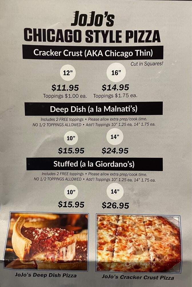Jo Jo's Taste Of Chicago - Parrish, FL menu_pic