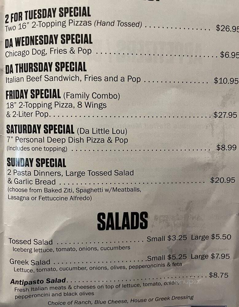 Jo Jo's Taste Of Chicago - Parrish, FL menu_pic
