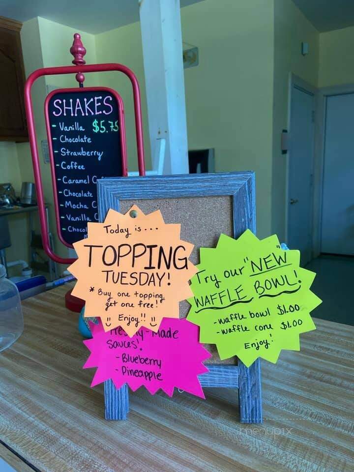 Ruwet Ice Cream Shop - Torrington, CT menu_pic