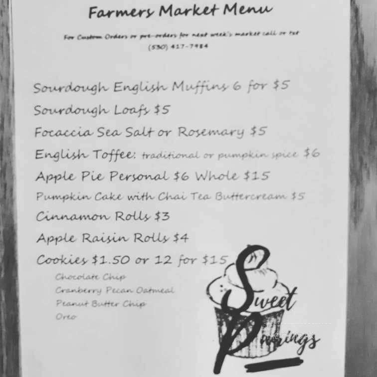 Sweet Pairings - Placerville, CA menu_pic