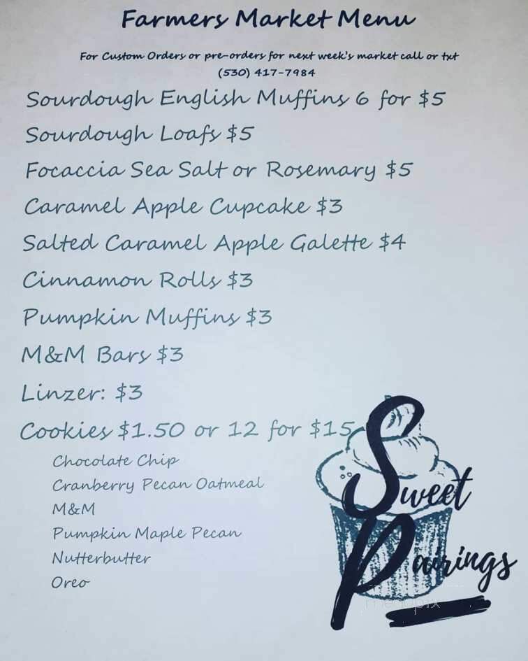 Sweet Pairings - Placerville, CA menu_pic