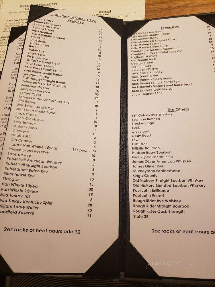 Library Bar - Nashville, TN menu_pic
