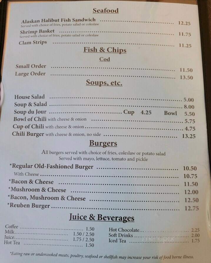 Pop's Diner - Junction City, OR menu_pic