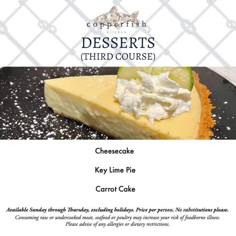 Copperfish Kitchen - Boca Raton, FL menu_pic