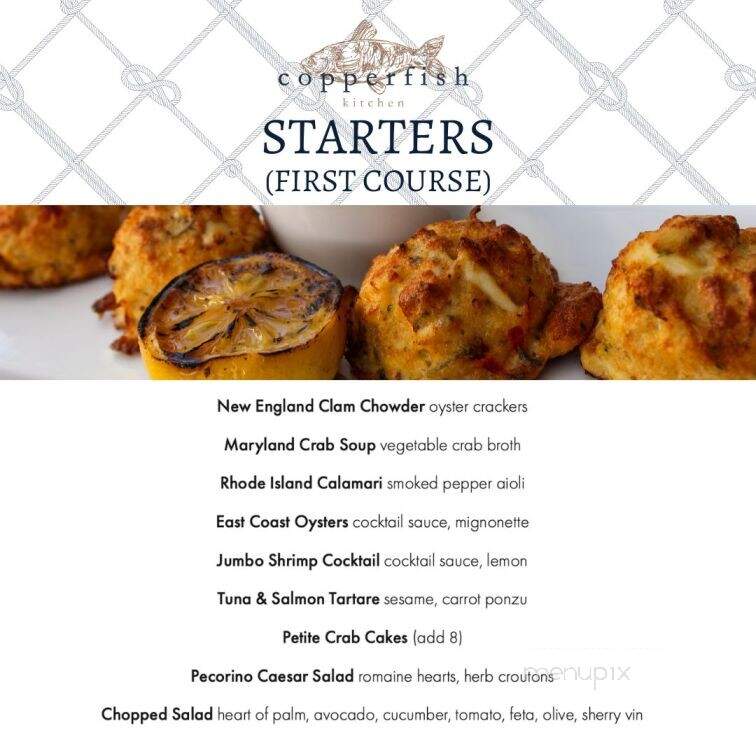 Copperfish Kitchen - Boca Raton, FL menu_pic