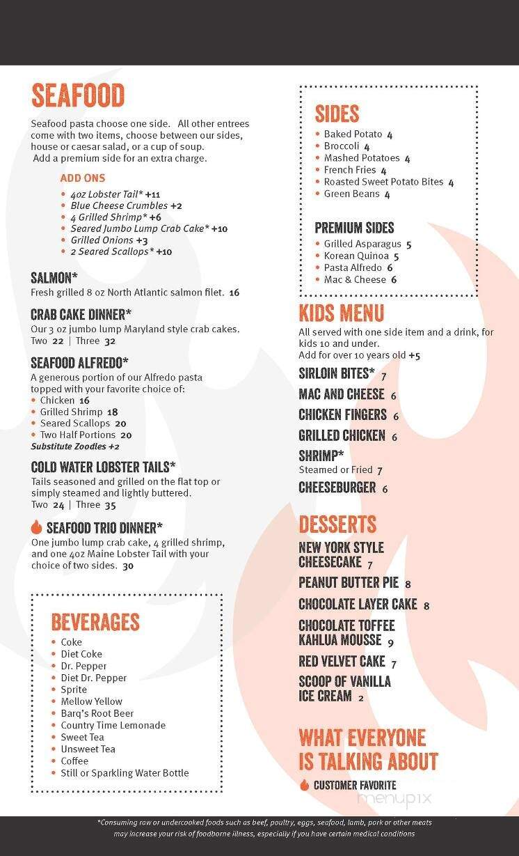 Heat - Piedmont, SC menu_pic