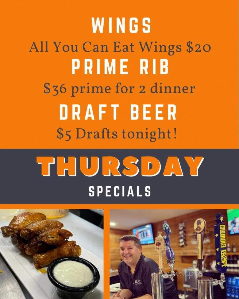 Heat - Piedmont, SC menu_pic