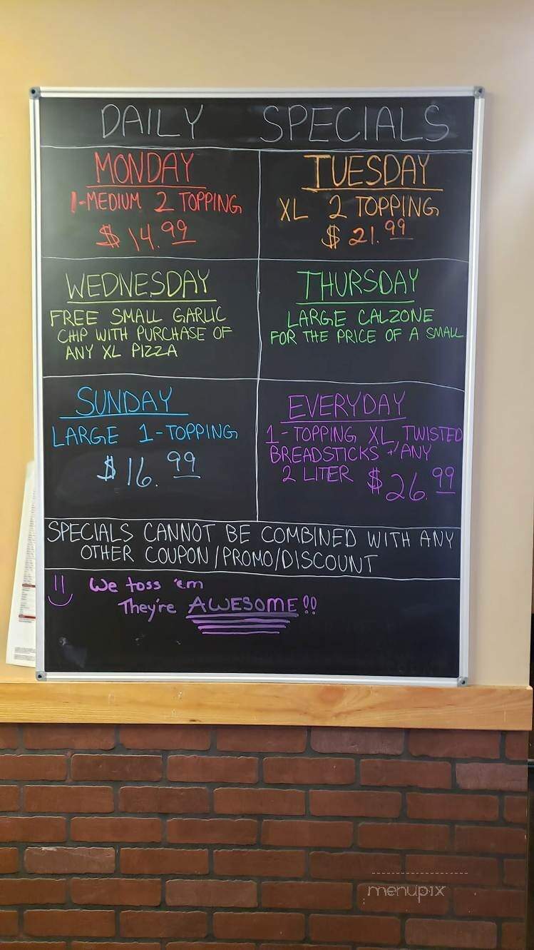 Pizza Factory - Ocean Shores, WA menu_pic