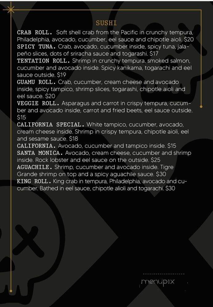 La Conde - San Diego, CA menu_pic