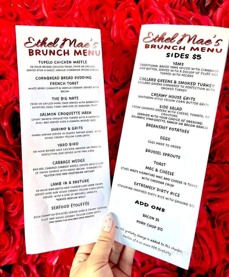 Ethel Mae's - Tupelo, MS menu_pic