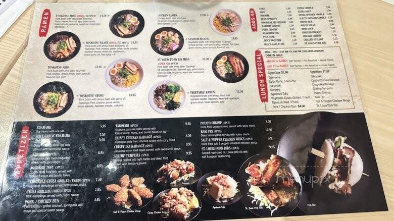 Tenji Ramen - Murrieta, CA menu_pic