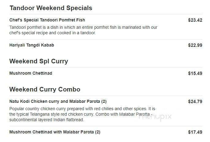 Curry Connect - Sandy, UT menu_pic