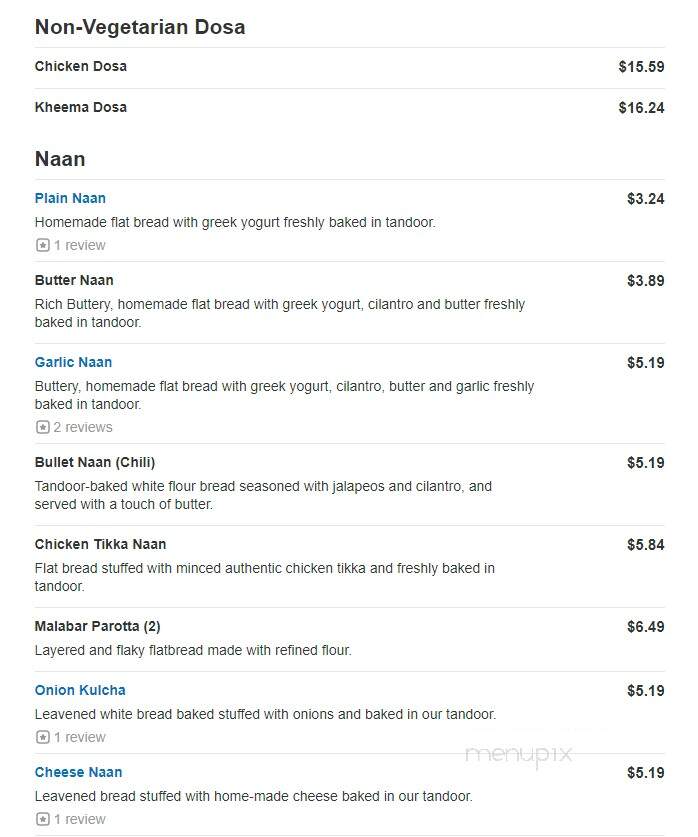 Curry Connect - Sandy, UT menu_pic
