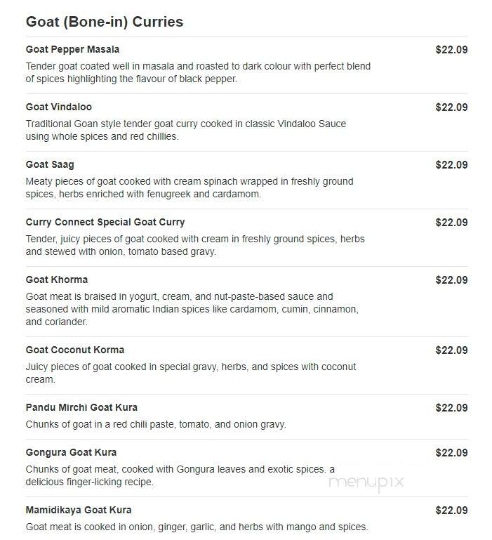 Curry Connect - Sandy, UT menu_pic