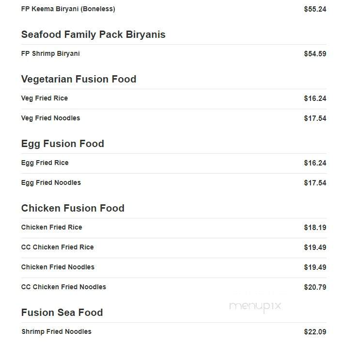 Curry Connect - Sandy, UT menu_pic