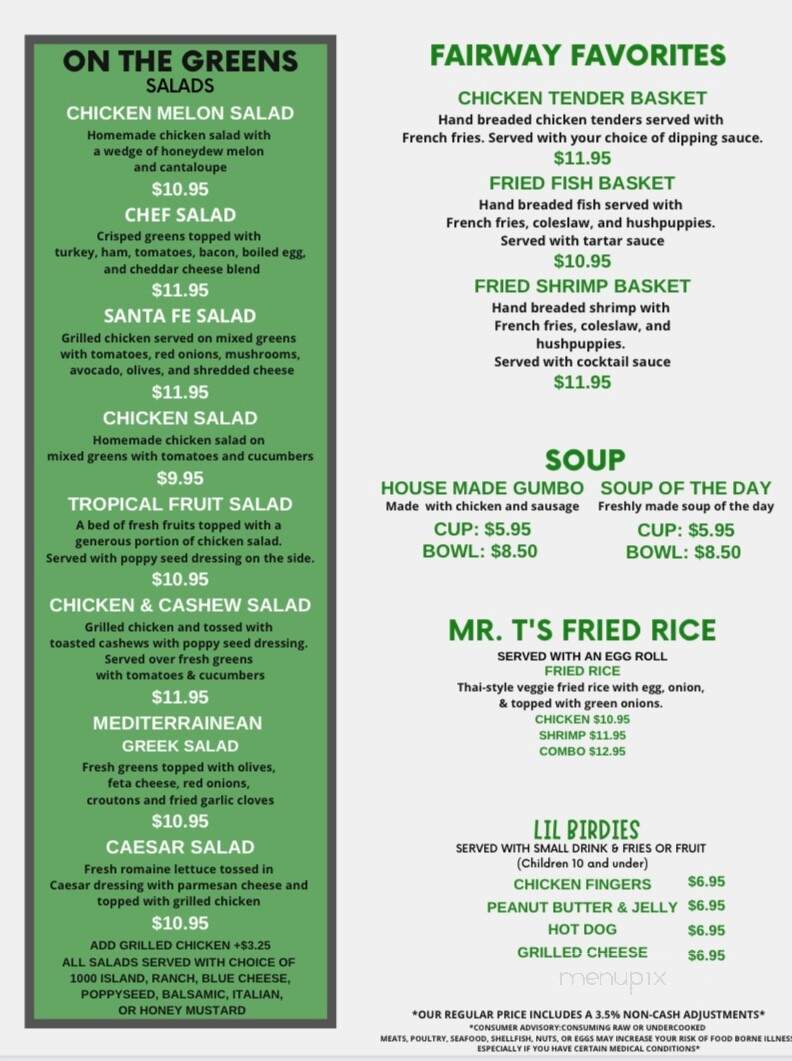 Clubhouse Grill - Fort Walton Beach, FL menu_pic
