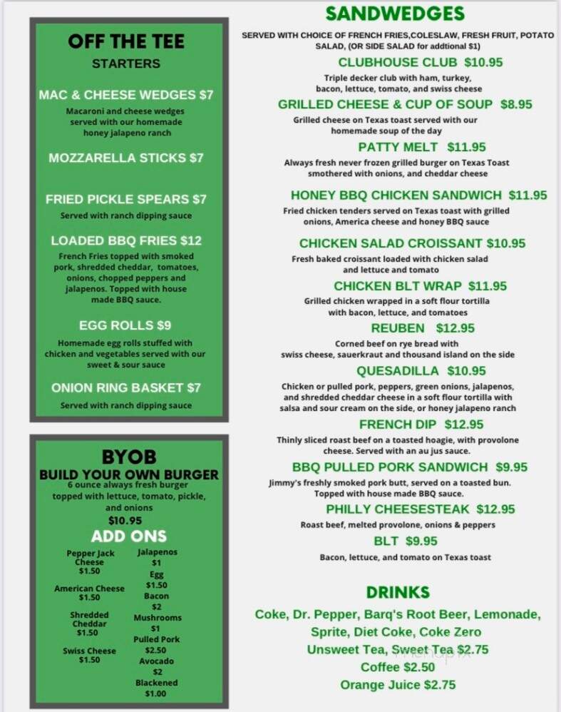 Clubhouse Grill - Fort Walton Beach, FL menu_pic