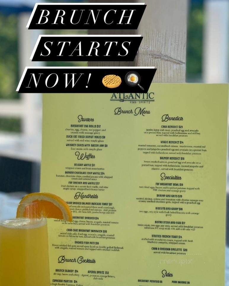 Atlantic Food and Spirits - Catonsville, MD menu_pic