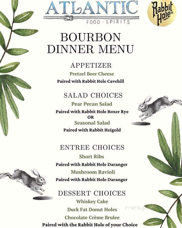 Atlantic Food and Spirits - Catonsville, MD menu_pic