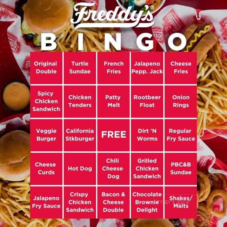 Freddy's Frozen Custard & Steakburgers - Romeoville, IL menu_pic