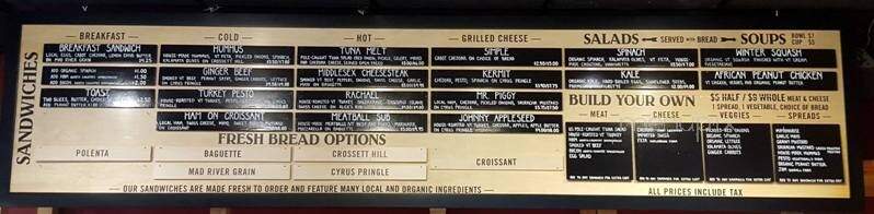 Red Hen Baking Co - Middlesex, VT menu_pic