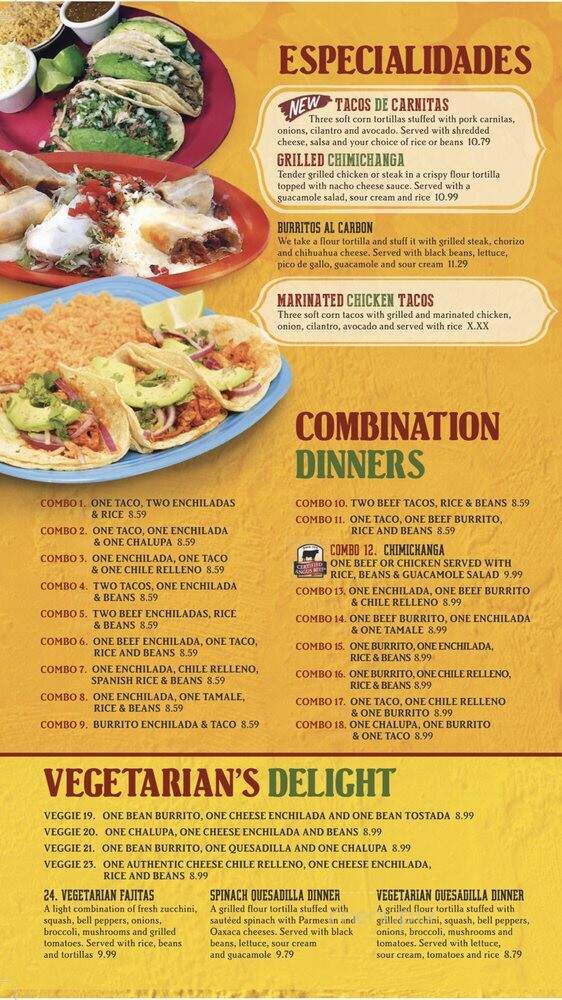 Casa Fiesta Mexican Restaurant - Mansfield, OH menu_pic