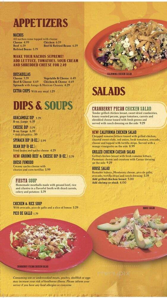 Casa Fiesta Mexican Restaurant - Mansfield, OH menu_pic