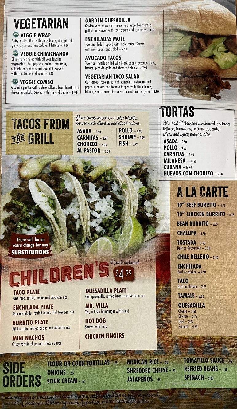Casa Torres Mexican Restaurant - Arden, NC menu_pic