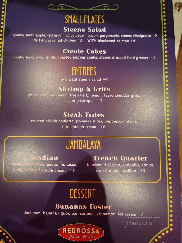 Red Rossa - Pierre, SD menu_pic