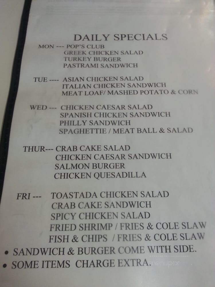 Pop's Cafe - Santa Ana, CA menu_pic