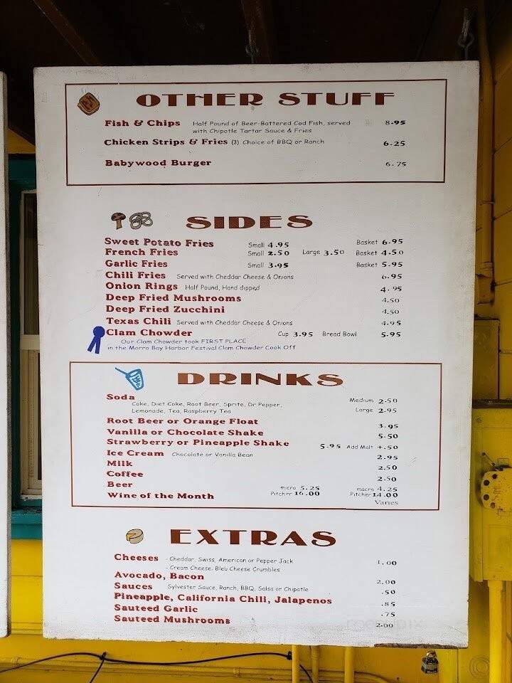 Sylvester's Burgers - Atascadero, CA menu_pic