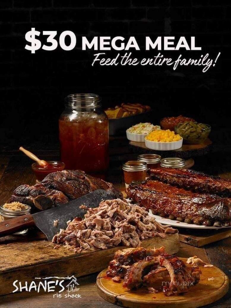 Shane's Rib Shack - Cleveland - Cleveland, TN menu_pic