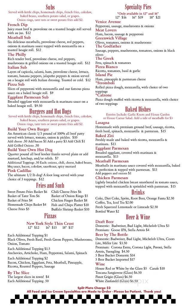 Soda Fountain - Venice, FL menu_pic