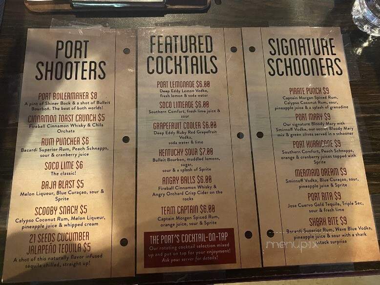 Port of Wichita Galley & Pub - Wichita, KS menu_pic