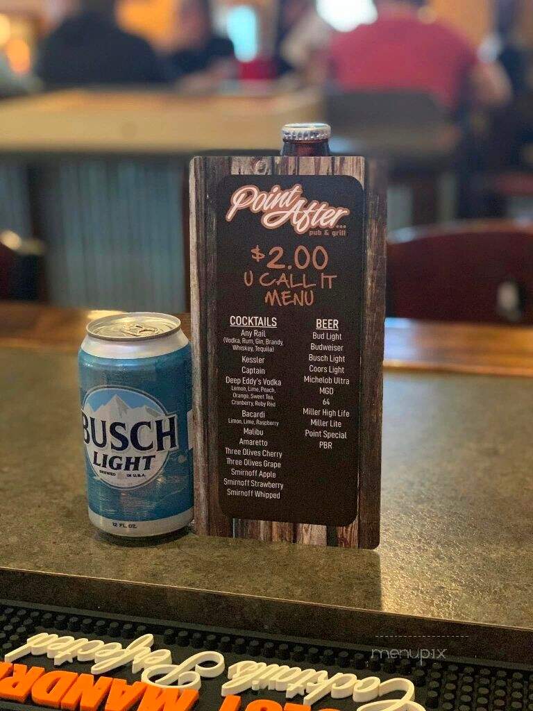 Point After Pub & Grill - Stevens Point, WI menu_pic