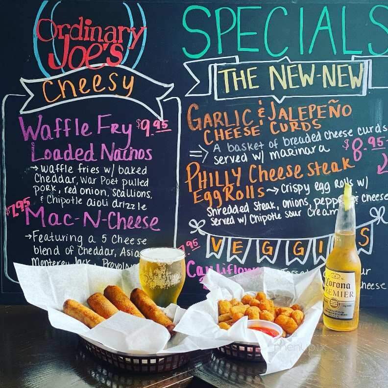 Ordinary Joes - Oakville, CT menu_pic