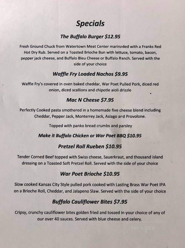 Ordinary Joes - Oakville, CT menu_pic