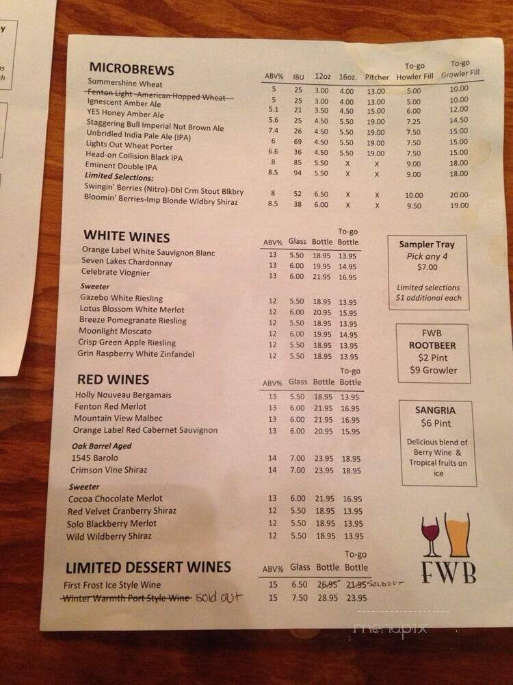 Fenton Winery and Brewery - Fenton, MI menu_pic