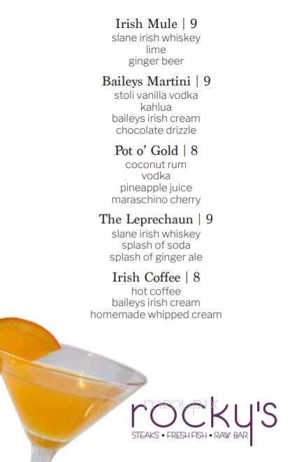Rocky's Of Northville - Northville, MI menu_pic