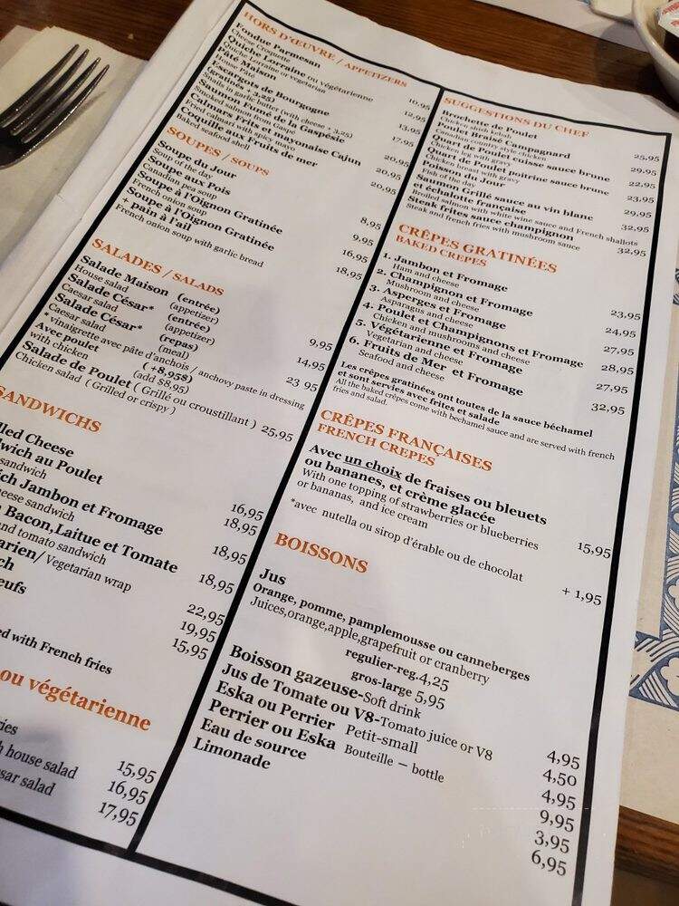 Cafe Bistro L'Omelette de Paris - Quebec, QC