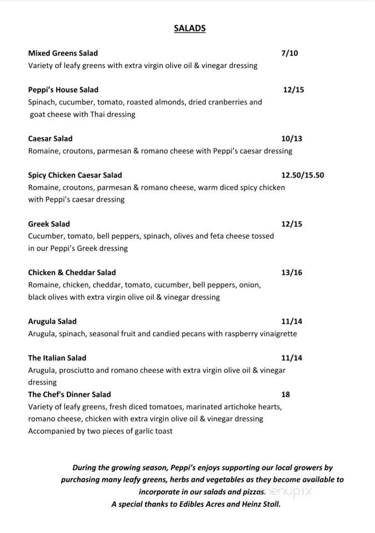 Peppis Pizzeria - Invermere, BC menu_pic