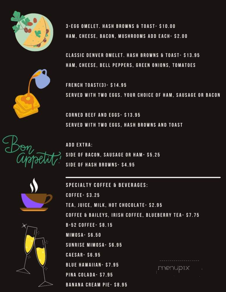 Teddy's Restaurant - Edmonton, AB menu_pic